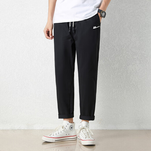 Huili Pantalon masculin décontracté Pantalon Summer Casual For Men Fashion and Volydoly Business Loose Couleur solide grande taille pantalon droit lg-hl-mortal mille produits-9904 Army Green XL (recommandé 145-160jin [Jin est égal à 0,5 kg]))
