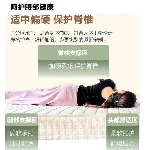 伊床一垫全拆伊安华夫格独立袋装弹簧床垫舒适家用席梦思软硬俩用可拆卸 M23【面+乳胶+记忆棉+3D+黄麻+簧 1350mm*2000mm