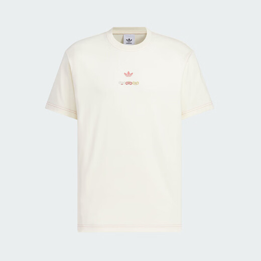 Adidas Clover T-shirt masculin 2025 Été Nouveau cou rond en vrac Sports confortables et t-shirt à manches courtes décontractées KC1429 3xl