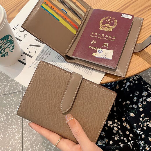 Clip de passeport pour la couverture de protection des passeports pour femmes pour voyager à l'étranger Sac de passeport ID Storage Multi-fonction Carte Multifonction