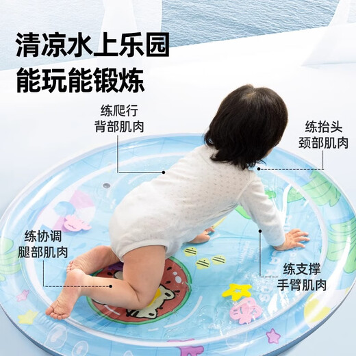 Lezhe Kinder tätscheln Wassermatten Spielzeug Training Wassermatte Krabbeln Großes verdickte Kühlmatte Geburtstagsgeschenk