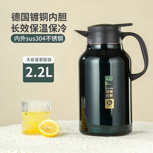 Pot d'isolation thermique pour ménage de grande capacité 304 Liner intérieur en acier inoxydable Isolation à action longue bouilloire Thermos Thermos Bottle Dowry 9277 Champagne Gol