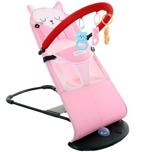 Baby Schaukelstuhl Baby schlafende Wiege Stuhl überredet Baby zum Schlafartefakt Neugeborenen beruhigende Stuhl Klafbare Schaukelstuhl Beige Diamond Schaukelstuhl + Spielzeug