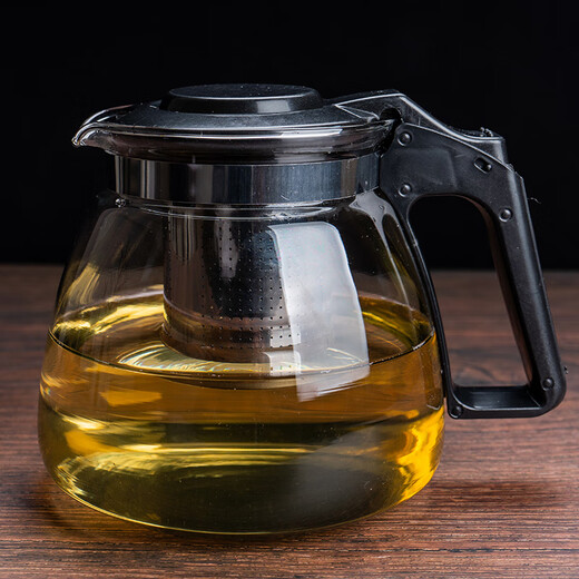Zhe series heat-resistant and explosion-proof large-capacity glass teapot for home Kung Fu camellia teapot office tea set tea set single pot 1000ml