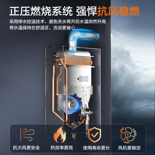 Energy-efficient (NORITZ) 16-liter natural gas water heater, 15% national subsidy for home appliances, whole-house constant temperature cruise, integrated noise reduction lower-mounted fan, 16EA2FEX gold list certification