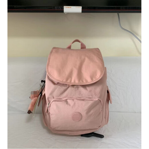 Kipling 2025 Sommer Affenbeutel Casual Nylon Bag mittelgroßer Rucksack grau Blau und Lila (Ki3523) Bodenbreite 27 cm* Dicke 16 cm* Höhe 33,5 cm