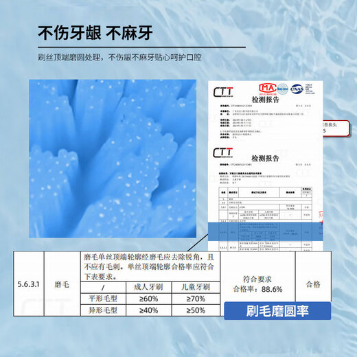 Haowei convient à la tête de brosse à dents électrique Philips Diamond 7 Série Pro adapté à HX3892 / 01/02 Brosse sensible adulte de remplacement de cheveux doux Brosse