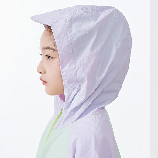 EBAER children's sun protection clothing for boys and girls 2025 summer new light casual jacket lilac 150