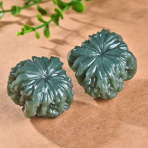 千载一玉和田玉手把件核桃把玩件玉石摆件礼赠长辈节日礼物 寓意福运相随 【直径约45毫米】款一QZM7382i