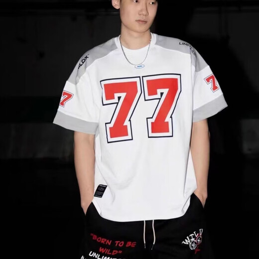 Kommandant Bear Nr. 77 ICE HOCKYY EMAME AMERICAN Kurzarm Retro Sports High Street Casual Rugby Basketball Hip Hop Jersey T-Shirt Männer und Frauen Yl1049 S 80-