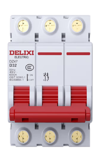 DELIXI Delixi air switch DZ47 D32 32A/3P unit