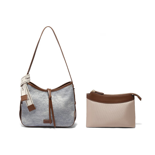 Senda Hobo Bag Damen 2025 Sommer Neues Einkaufszentrum für modische einfache einfache Einschuld-Crossbody-Tasche x1585bx5 Blau F.