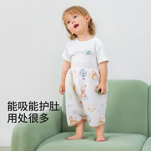 贝肽斯隔尿裤男女宝宝隔尿裙防水可洗垫训练戒尿不湿隔尿神器婴儿隔尿裤 丛林恐龙-隔尿裙 1片装 【适合3-8岁】24-50斤
