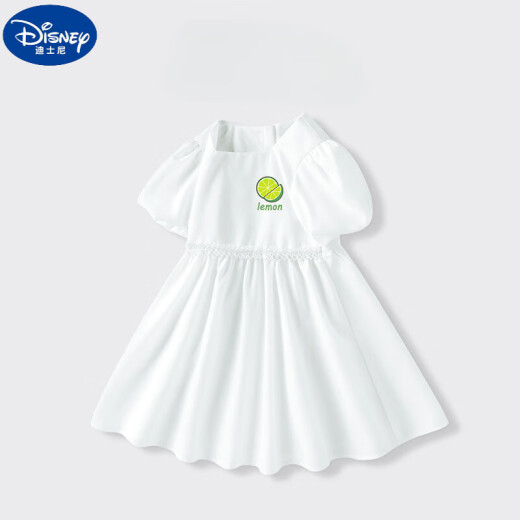 迪士尼（Disney）女童连衣裙夏季儿童方领泡泡袖A字裙2025新儿童节礼物 GBD13897X绿 110 cm身高100-110cm年龄4-5岁