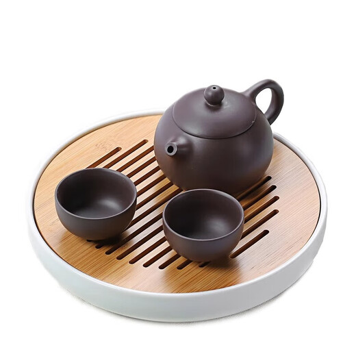 Ceramic tea set Xi Tzu pot Zhuni Zisha pot Kung Fu tea cup small bubble teapot gift box gift purple sand tea cup Original black purple sand Xi Tzu pot 5 pieces