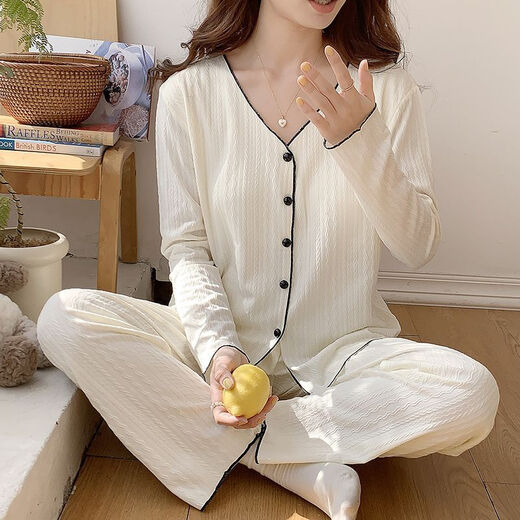 COLORFUL GEMS春季女睡衣甜美可爱家居服套装 KYX-X9921黑色 170 M