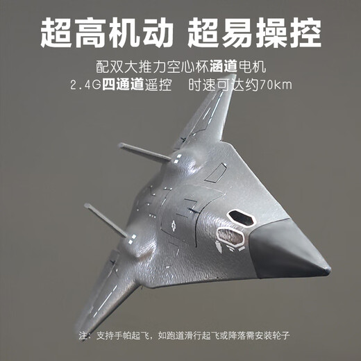 Shenx Remote Control Aircraft Sixth Generation Big Fighter Boy Birthday Gift Toy Model Stealth Model Aircraft Drone Large Sixth Generation Special Sachin DUCT FOURFORAL 9672X