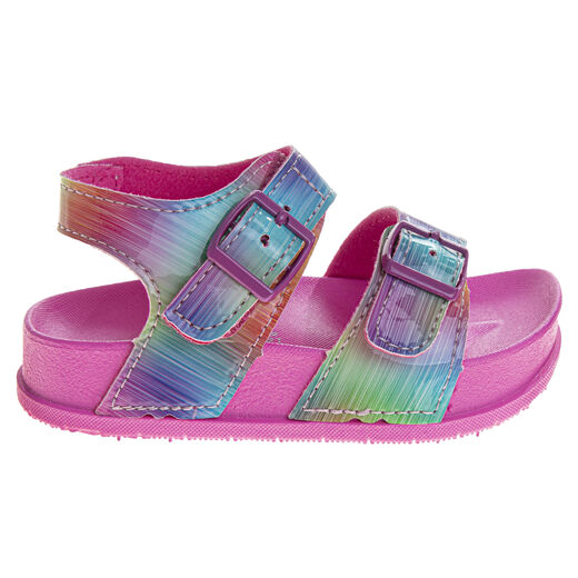 Josmo Baby Girl Open Toe Sandals Fuchsia Multicolor 4 Infant