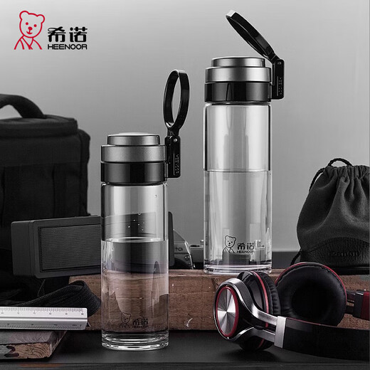 Xino Plastic Cup Large Capacity Portable Water Cup Summer Outdoor Fall-resistant Drinking Cup Men's Sports Cup XN8088 Glass Model XN9076-695ML