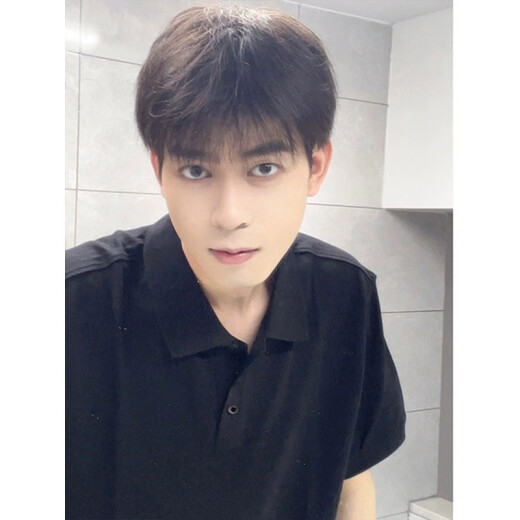 迪伽达短袖polo衫男士夏季款高级感痞帅翻领t恤潮流简约百搭美式五分T袖 XZWP-C38黑色 XL