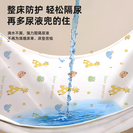 Le coussin d'urine de la mère de la page peut être lavé avec des draps de lit d'eau tante tampon menstruel rampe étanche 1,5 mètres x 2 mètres