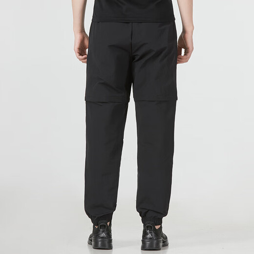 Adidas (adidas) sweatpants men's pants summer season new woven casual pants short trousers removable pants HC9734 black/trouser legs removable M