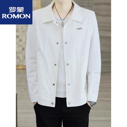 Romon 2025 Comfort Новая мужская куртка тонкая летняя солнцезащитная одежда повседневная мужская дышащая ледяная куртка New Product LH671 Green XL 130-140JIN [JIN равно 0,5 кг]
