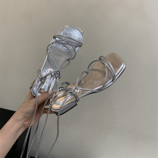 S.Sofea Nischen -Design -Gurte Römische Schuhe Fee Wind Open Toe Niedrige Fersen Sandalen für Frauen für Sommer x679 Schwarz 35