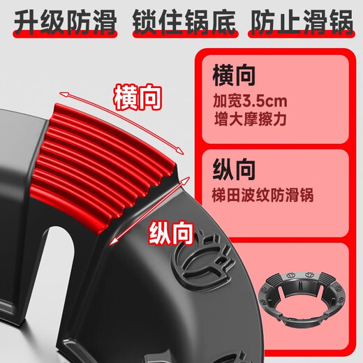 Small warm pointed bottom pot heightening bracket gas stove bracket heightening bracket gas stove anti-slip bracket thickened cast iron universal round bottom wok anti-slip rack small milk pot pan milk pot rack G style lotus style windproof anti-slip fire cover 4 claws 1 pack
