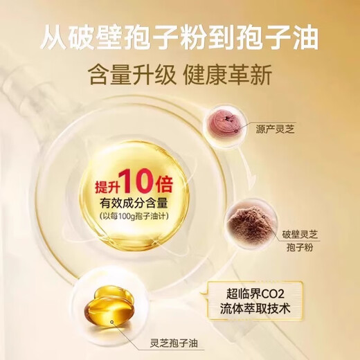 
Beijing Tongrentang Breaking Wall Ganoderma lucidum spore powder enhances immunity and supports the corrective and reinforcing Taoist Chang Baishan Robe Powder gift box nutrition. 1 box of golden color (30 capsules x 6 bottles) a total of 180 capsules. Organic Breaking Wall Ganoderma lucidum spore powder oil capsules are not wild