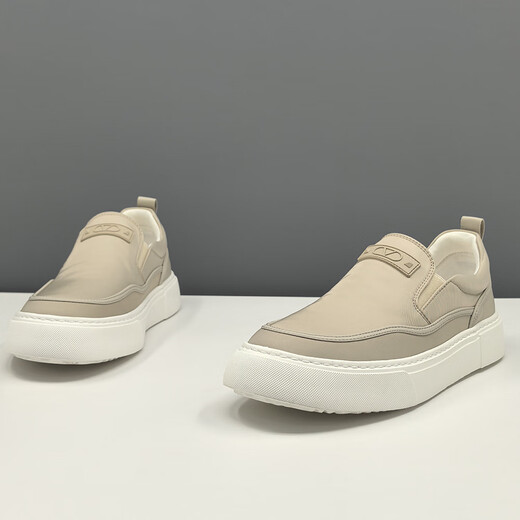 Leopard rider; QI PAO REN brand canvas shoes for men [one foot pedal] new style versatile breathable casual shoes for old Beijing cloth shoes for men. Main picture 38 (240mm)