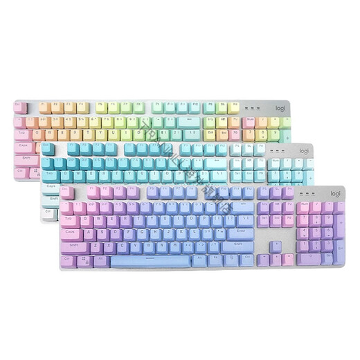 罗技（Logitech）拆封可保罗技K845/K835背光机械键盘游戏樱桃青红茶轴有线电脑 全新K845 缤纷彩虹 标配 否 茶轴