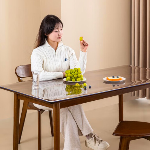 MUJI customized pvc table mat transparent tablecloth waterproof and oil-proof table protection mat soft glass crystal plate please consult customer service