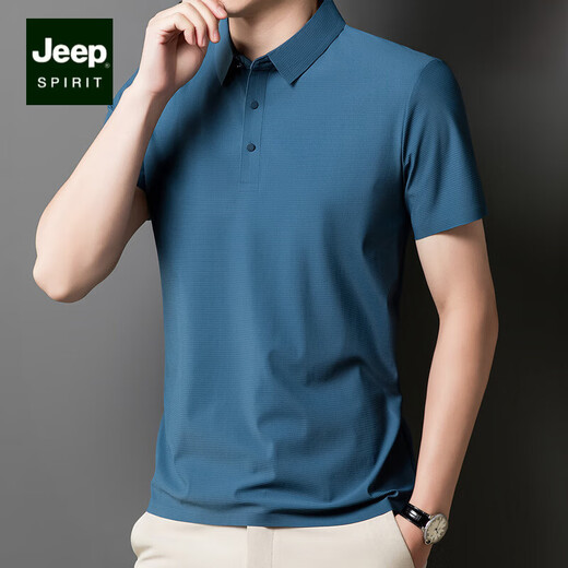 Jeep Spirit Ice Seide Traaceless kurzärmeliges Polohemd Herren 2025 Sommer neuer Stil mittleren und junger Revers T-Shirt-Geschäft