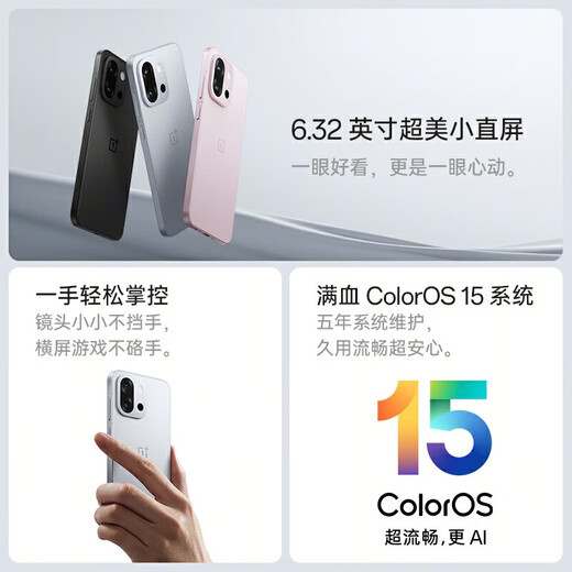 一加13T 性能超强小直屏 骁龙 8至尊版 冰川电池 AI 新款5G游戏电竞 一加13t OPPO智能手机 云墨黑 12GB+256GB 全网通 官方标配