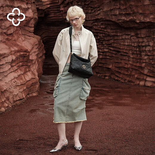 Cassile Tang Jiuzhou gleicher Stil Kassole Einkaufstasche für Frauen Gemüse gebräuntes Kuhläppchen Leder Licht Luxus Crossbody Hobo Bag Geburtstag Geschenk