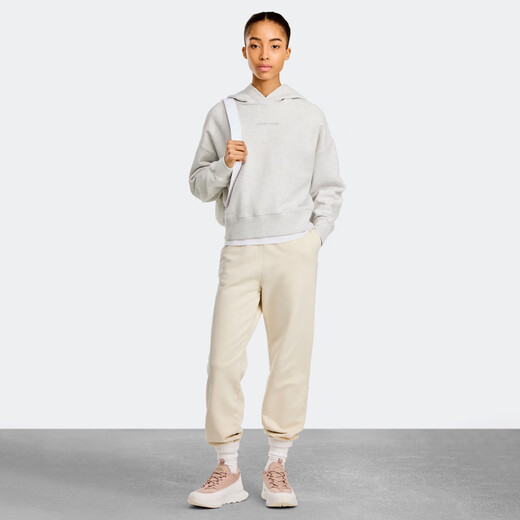Sudadera con capucha de sudadera con capucha cepillada casual de mujeres de Canadá Muskoka 7062W 1342 Flower Grey Silver Birch M