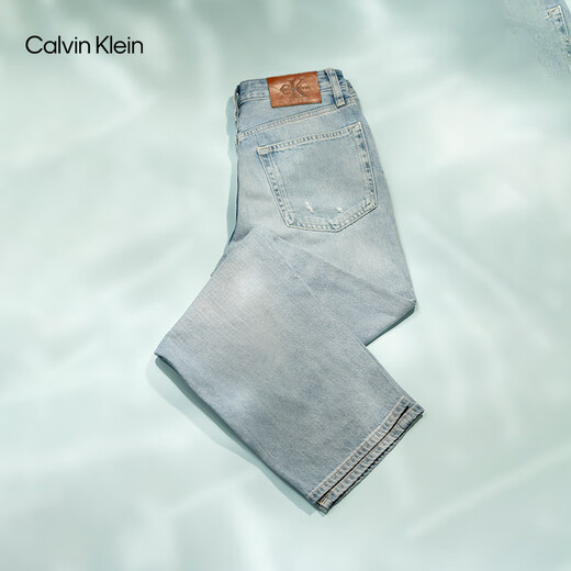 Calvin KleinJeans【凉感】【复刻90系列】25春夏女ck复古直筒牛仔裤47AB719 RDA-牛仔浅蓝 29