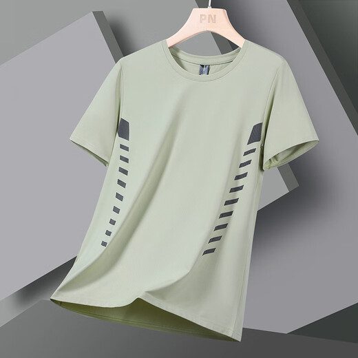 Ent Eckende Ent Eckling 9928 Großgröße Herrenkleidung-Neue große T-Shirt für Männer für Männer für Männer, dünne Ice Seide schnell trocknend halb Ärmeln, Hongxing Erke White M.