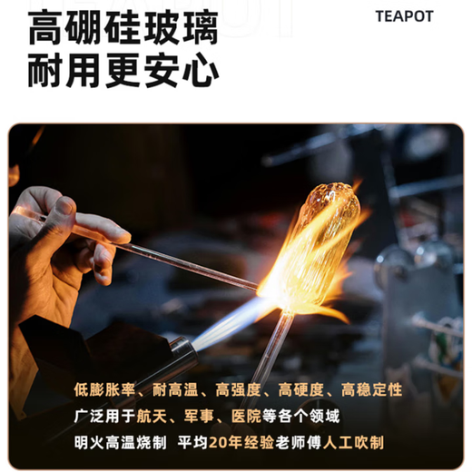 Yihutea (YIHUTEA) tea cup glass tea set thickened drinking cup tea water separation cup with filter high temperature resistant men and women tea mug bamboo lid tea cup 400ml