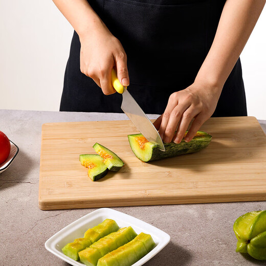 
Double gun flat substitute natural bamboo chopping board kitchen cutting board without paint and wax household cutting board chopping board bamboo chopping board [50*35*1.7cm] 5021