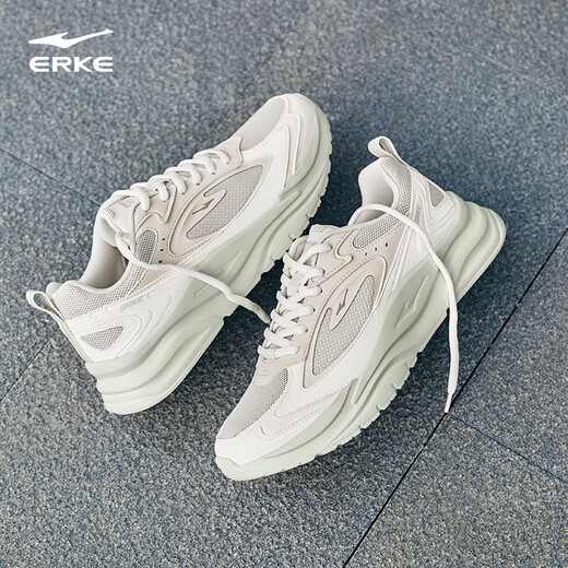 
Hongxing Erke men's shoes casual shoes men's leather net breathable versatile soft sole lightweight sports shoes men's light running shoes | Hefeng 2.0