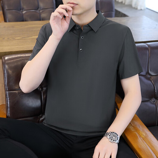 Hualin Fashion Summer Ice Silk Shirt Men's Youth Trend Trend Shoreaded Рубашка 6629 серо-зеленый L (около 110 ~ 120 джин [Джин равняется 0,5 кг] можно носить)