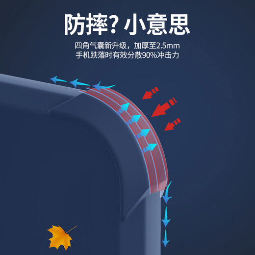 不辣适用vivox90手机壳男款镜头全包边液态硅胶四角气囊防摔保护套微磨砂励志文字卡通新款 ou1278八方来财-牛仔蓝 vivox90【单壳】