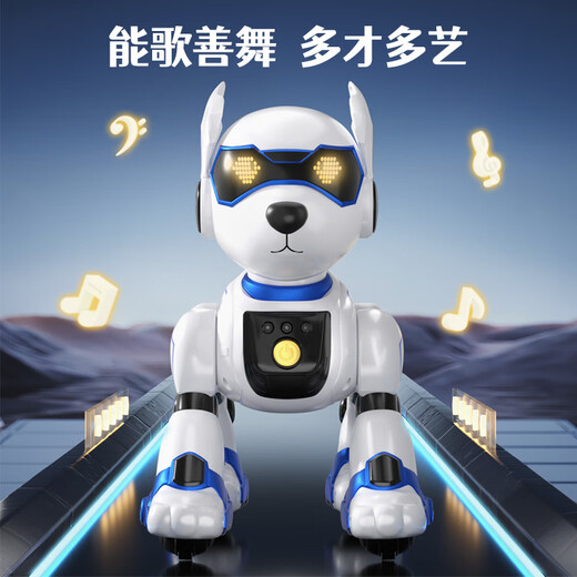 Lindas e interesantes cosas inteligentes para niños Juguetes para niños Robot inteligente inteligente Robot Voz Bionic Robot Mecánico Regalo de cumpleaños Boy Boy Pink Cool Dog (Voice + Touch + Gesto)