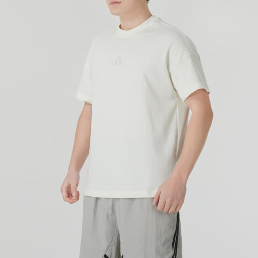 Adidas Men's Sports Suit Summer New Style Fitness Running Loose Breatable Redonde Camiseta corta Camiseta Shorts tejidos de secado rápido JY8566+IC1484 S
