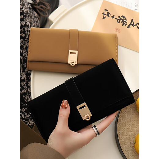 CASA-KUPSCK2025 Spring New Large Capacity Fashion Multi-Card Anti-Magnetic Coin Wallet Long Girls Gift Card Pack Integrated Green