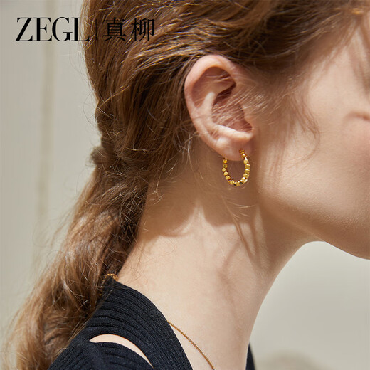 ZEGL small sugar cube earrings earrings earrings female temperament high-end autumn and winter new style female light luxury gift for best friend birthday gift