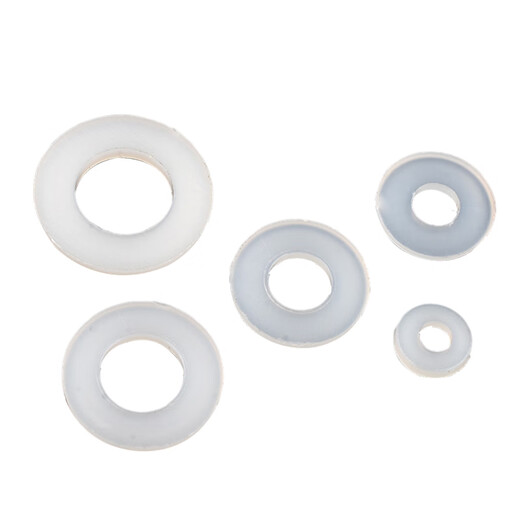 Zejie Plastic Gasket Insulating Plastic Washer Screw Meson Nylon Flat Washer M2/M3/M4/M5/M6 (100 pieces) M3 (outer diameter 8mm, thickness 1mm) (100 pieces)
