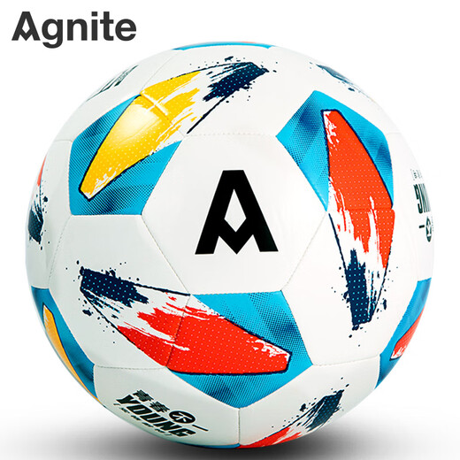 Angnett Angnett FD9215 standard training football children's adult football entry basic TPU machine sewing ball red + yellow No. 5 ball (regular 11 people made)